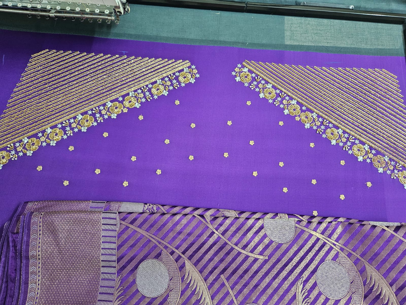 Festive 01 blouse embroidery design