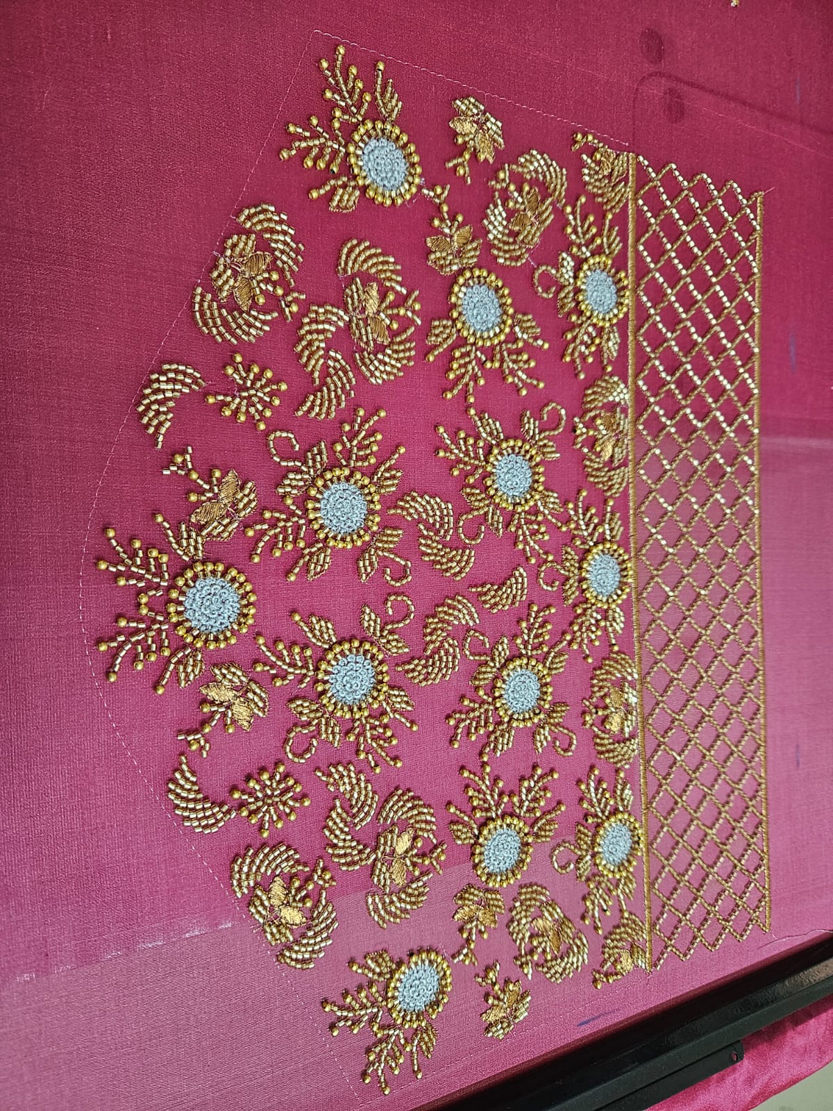Festive 03 blouse embroidery design