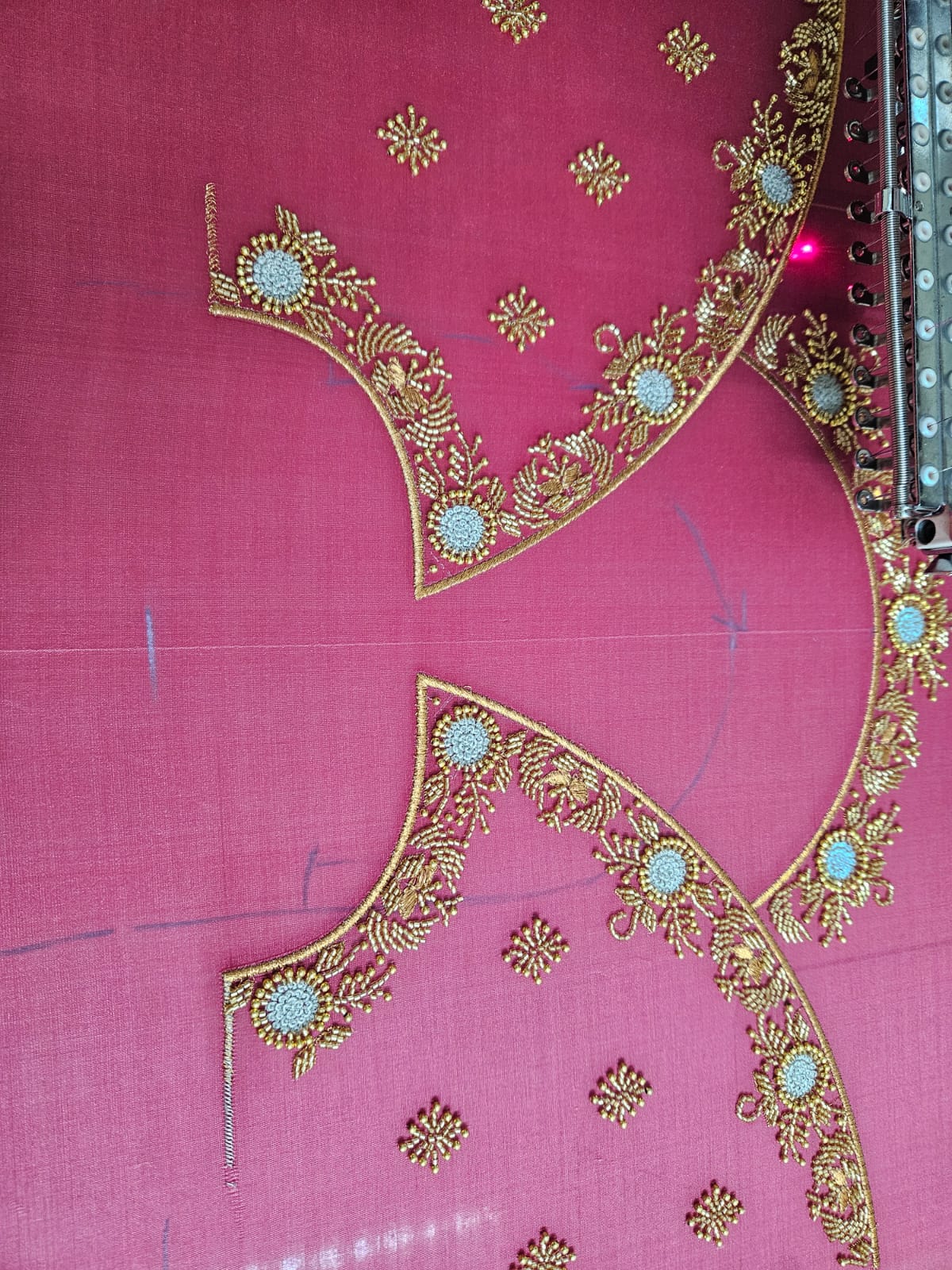 Festive 04 blouse embroidery design