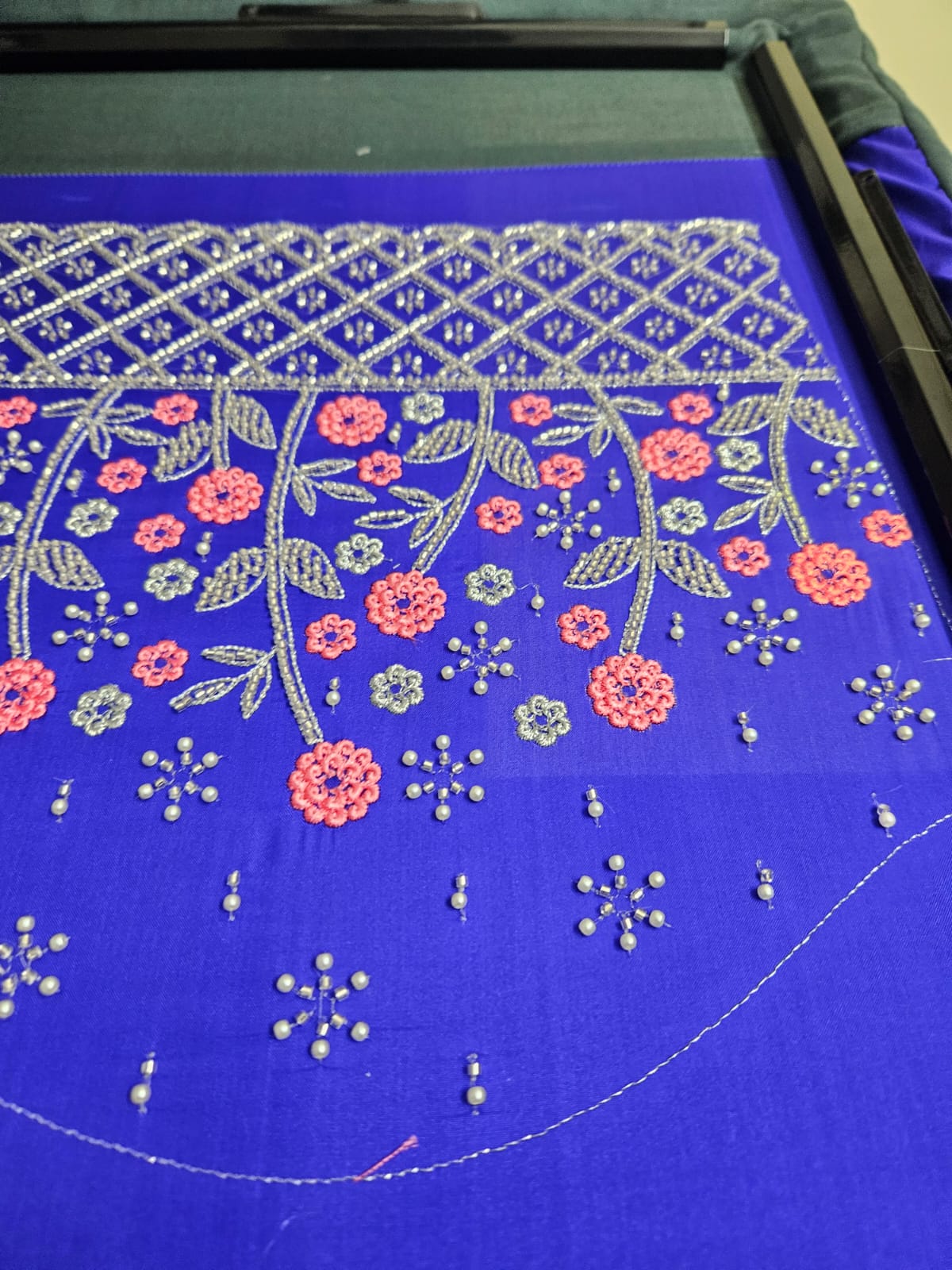 Festive 05 blouse embroidery design