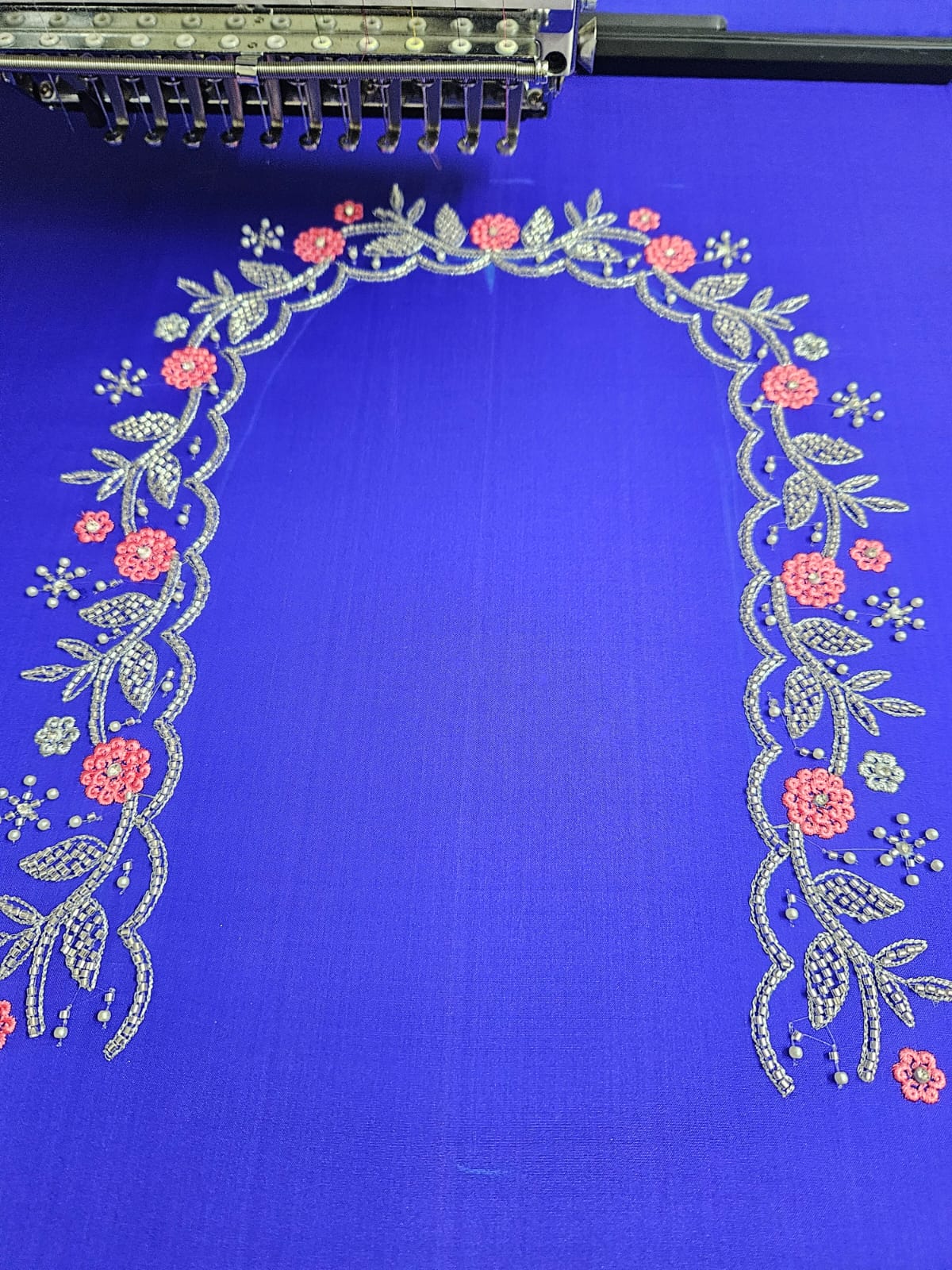Festive 06 blouse embroidery design