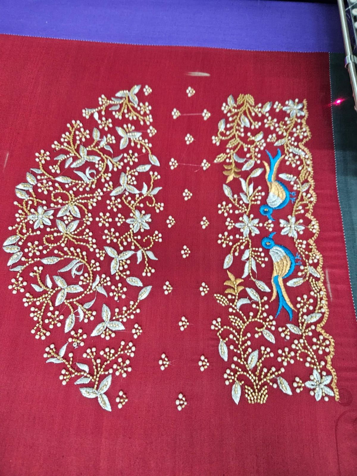 Festive 08 blouse embroidery design
