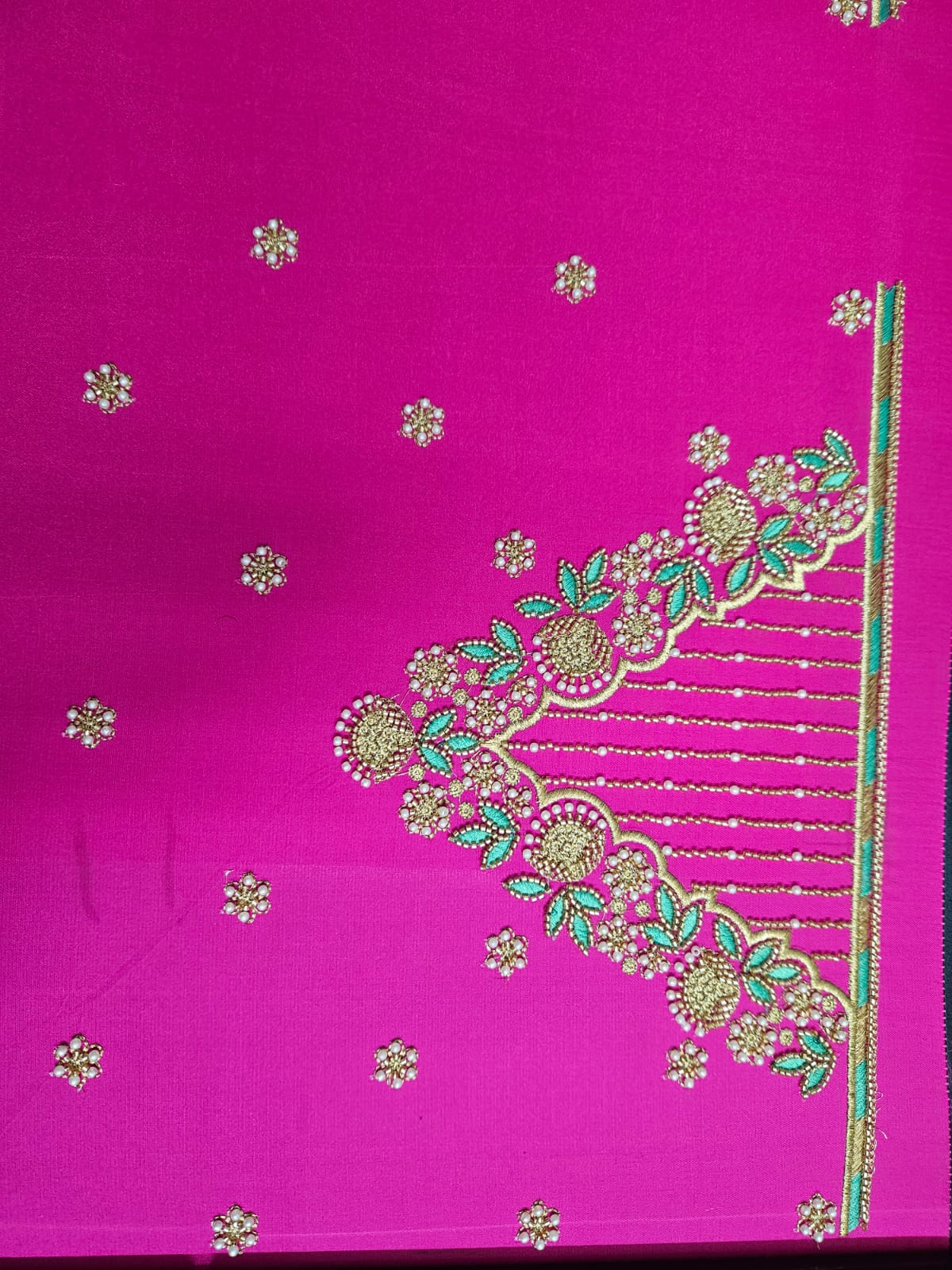 Simple 03 blouse embroidery design