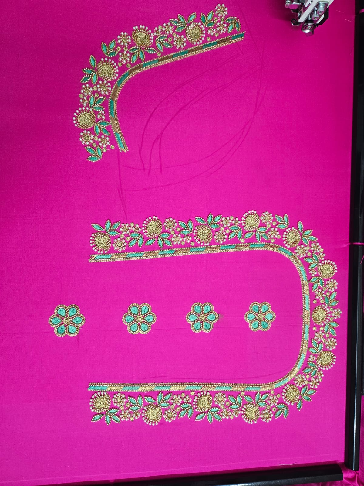Simple 05 blouse embroidery design