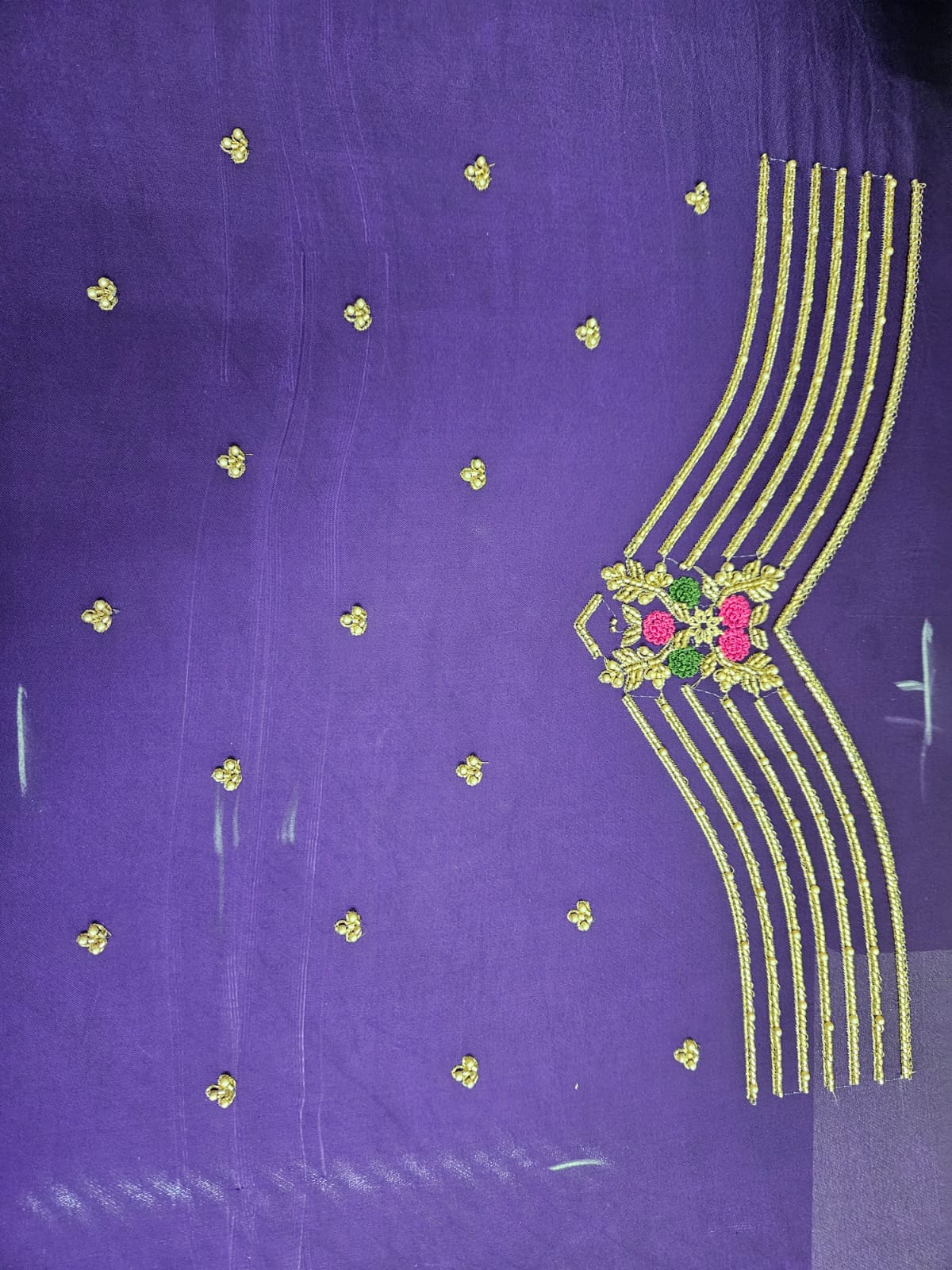 Simple 06 blouse embroidery design