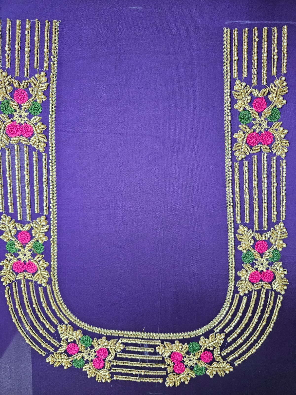 Simple 07 blouse embroidery design